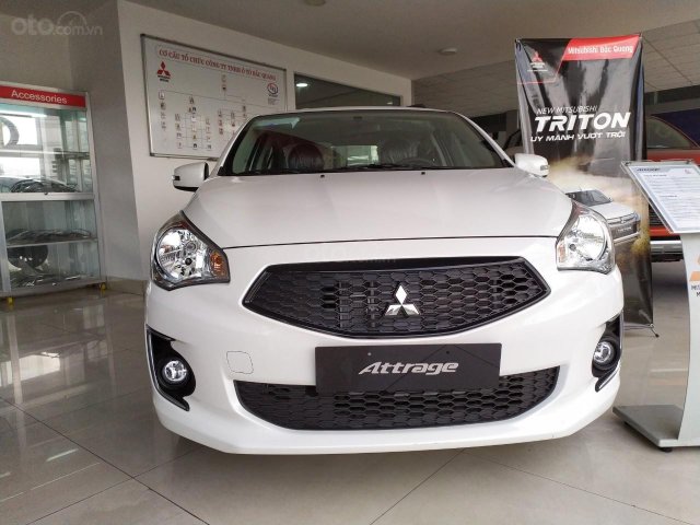 Cần bán Mitsubishi Attrage CVT 2019, màu trắng, nhập khẩu nguyên chiếc0