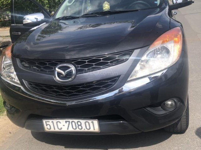 Cần bán Mazda BT 50 2015, màu đen, nhập khẩu, giá 540tr0