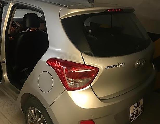 Bán Hyundai Grand i10 1.0AT 2015, màu bạc, xe nhập  0