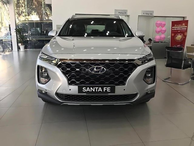 Bán xe Hyundai Santa Fe Premium 2.2L HTRAC đời 2019, màu trắng0