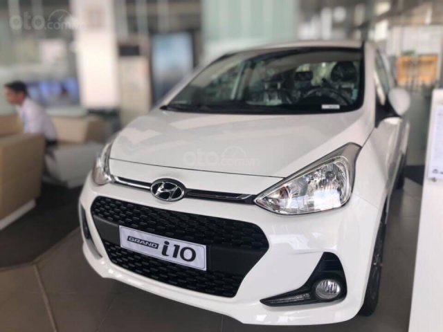 Bán Hyundai Grand i10 sản xuất 2019, màu trắng xe nhập, giá chỉ 350 triệu đồng