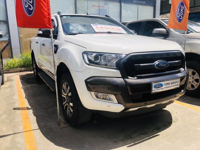 Bán xe Ford Ranger 3.2L 2 cầu năm 2015, màu trắng, nhập khẩu, giá 719tr0