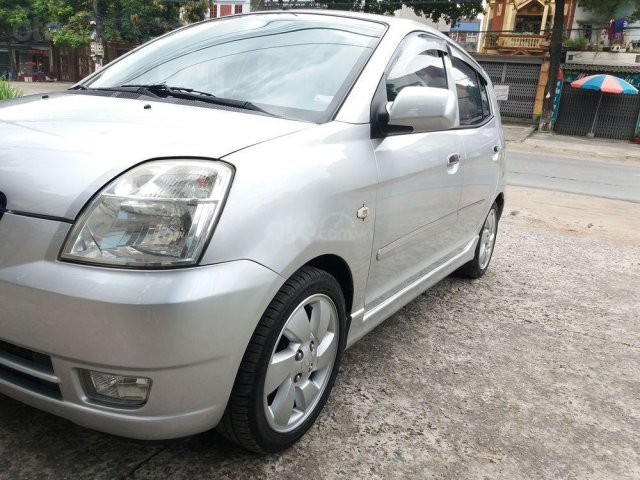 Cần bán lại xe Kia Morning SLX 1.0 AT đời 2007, màu bạc, nhập khẩu0