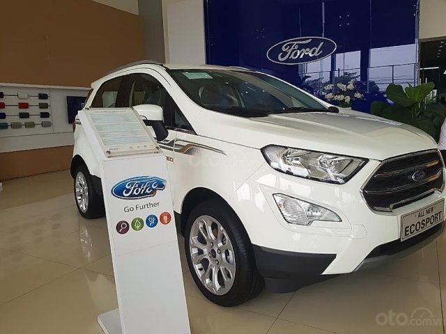 Cần bán Ford EcoSport Titanium 1.5L AT năm sản xuất 2019, màu trắng, giá 590tr