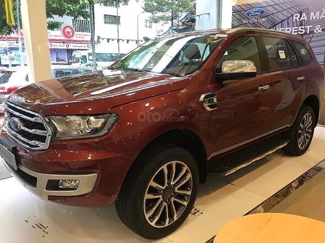 Bán xe Ford Everest Titanium 2.0L 4x2 AT năm sản xuất 2019, màu đỏ, xe nhập0