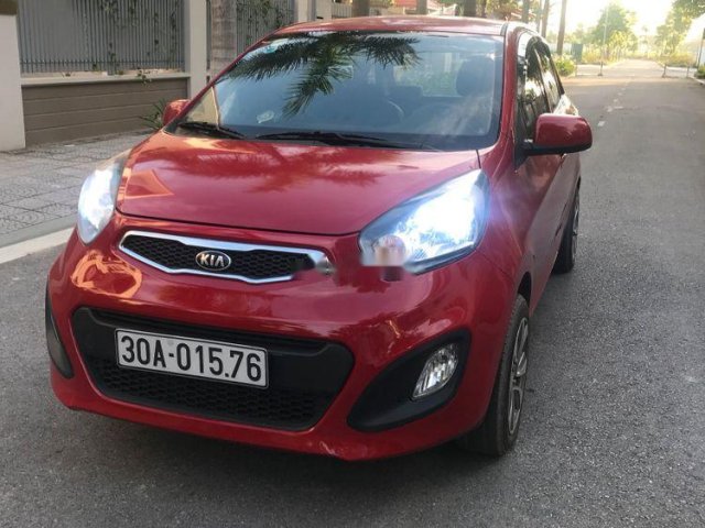 Cần bán lại xe Kia Morning 2014, màu đỏ số sàn, giá 215tr