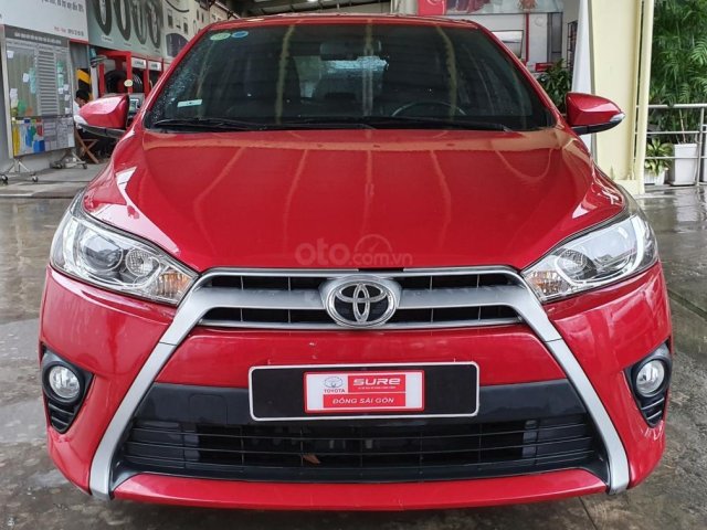 Bán Yaris 1.3G AT 2014 màu đỏ cực đẹp, giá còn ưu đãi nha, LH em Mỵ 09079696850