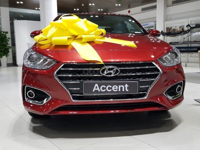 Bán xe Hyundai Accent 1.4 MT sản xuất năm 2019, màu đỏ, giá 430tr0