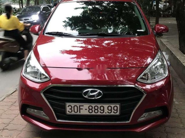 Bán xe Hyundai Grand i10 AT năm 2019, màu đỏ giá cạnh tranh0