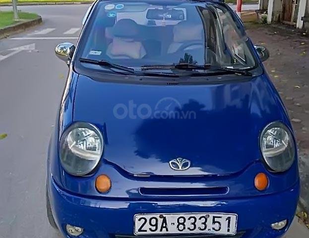 Cần bán gấp Daewoo Matiz đời 2001, màu xanh lam0