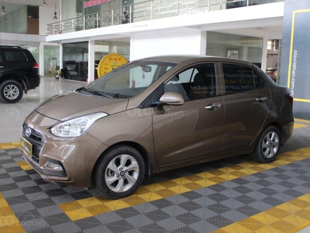 Bán Hyundai Grand i10 1.2AT sản xuất năm 2018, màu nâu