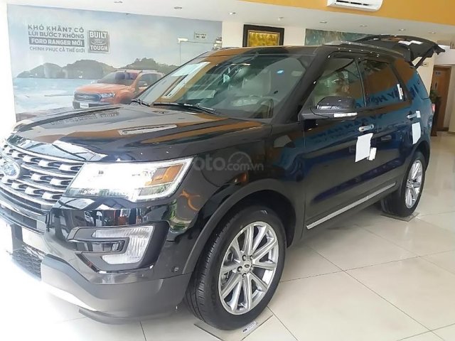 Bán Ford Explorer Limited 2.3L EcoBoost đời 2019, màu đen, xe nhập