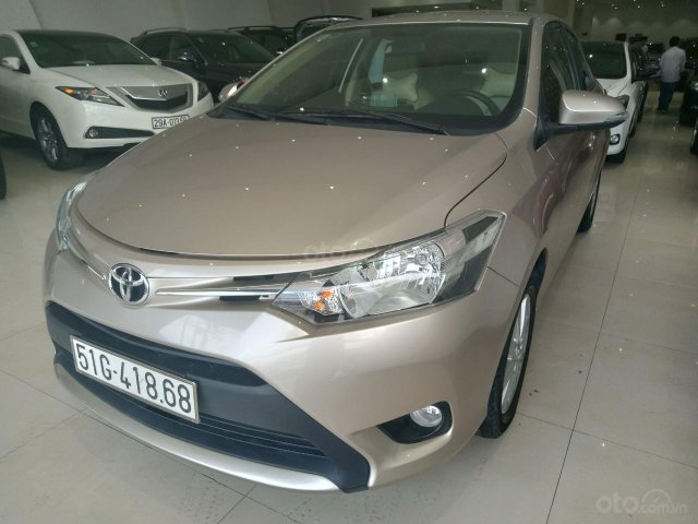 Bán Vios 1.5CVT 2017, màu vàng, biển Tp HCM mới đi 3,1 vạn km, còn bảo hành hãng0