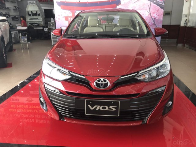 Toyota Hùng Vương bán xe Toyota Vios G, mới 100% màu đỏ, giá chỉ 550 triệu0