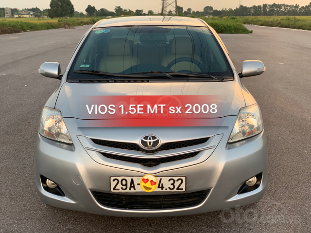 Bán ô tô Toyota Vios 1.5E MT năm 2008, màu bạc0