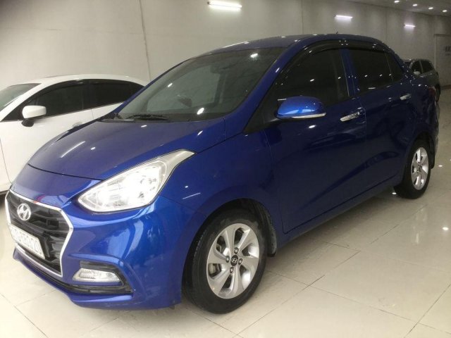 Cần bán Hyundai Grand i10 năm sản xuất 2018, màu xanh lam0