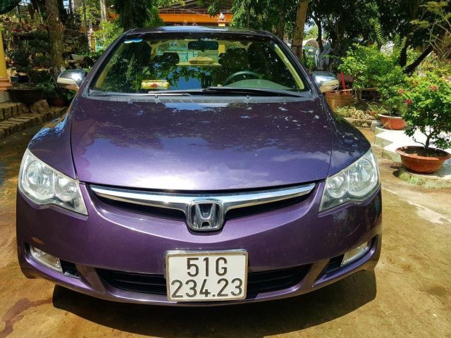 Bán xe Honda Civic 1.8AT sản xuất năm 2007, màu tím số tự động0