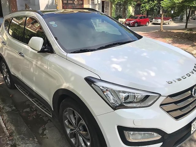 Bán Hyundai Santa Fe đời 2014, màu trắng, nhập khẩu  0