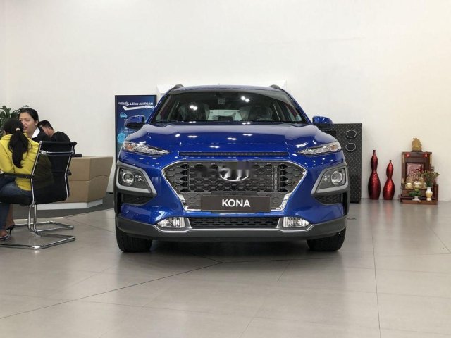Bán Hyundai Kona sản xuất 2019, màu xanh lam, xe nhập0