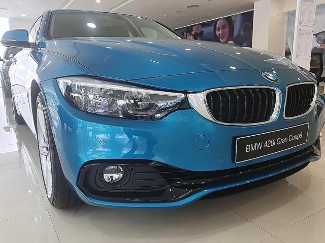 Cần bán BMW 4 Series 420i Gran sản xuất 2018, màu xanh lam, xe nhập0