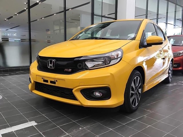 Bán Honda Brio RS năm sản xuất 2019, màu vàng, xe nhập, giá 448tr0