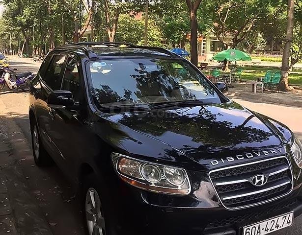 Bán Hyundai Santa Fe đời 2008, màu đen, xe nhập