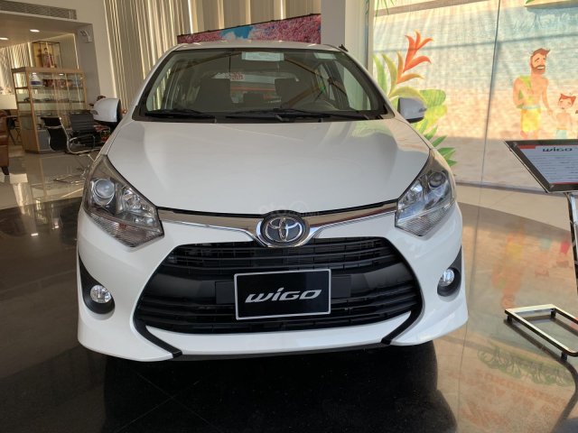 Toyota Wigo 1.2 AT 2019 nhập khẩu mới 100%. Màu trắng, trả trước 120tr nhận xe0