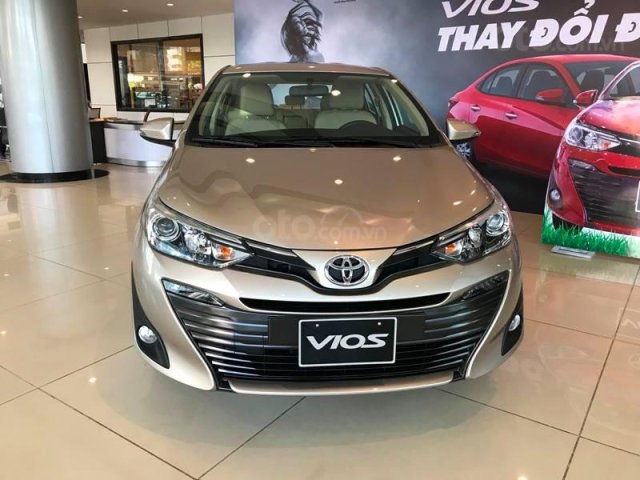 Toyota Thái Hòa - Cần bán xe Toyota Vios 1.5G CVT năm sản xuất 2019, màu vàng