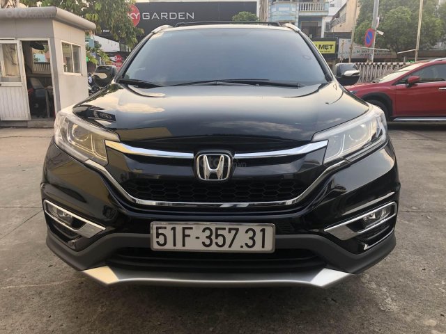 Chính chủ bán Honda CR V 2.4AT - SX 2015, màu đen bảo dưỡng hãng0