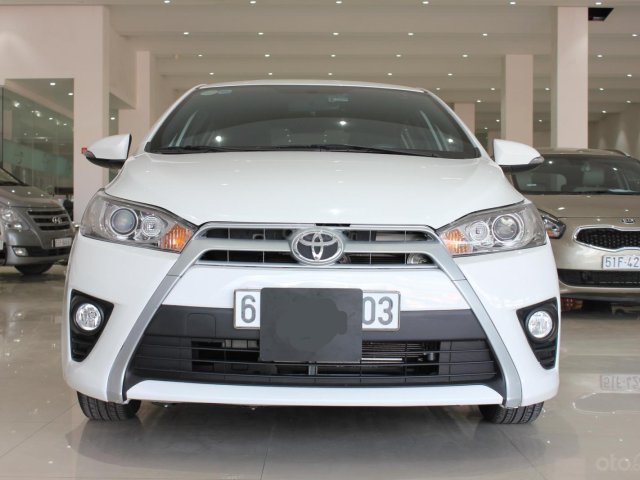 Cần bán xe Toyota Yaris G 1.3 CVT năm 2016, màu trắng, nhập Thái, xe đẹp