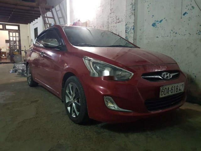 Bán Hyundai Accent sản xuất năm 2013, màu đỏ, nhập khẩu còn mới, 345 triệu