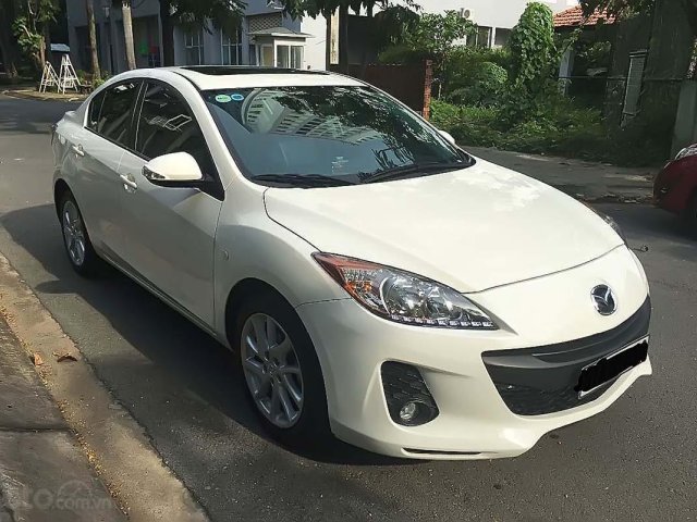 Cần bán xe Mazda 3 đời 2014, màu trắng, chính chủ0