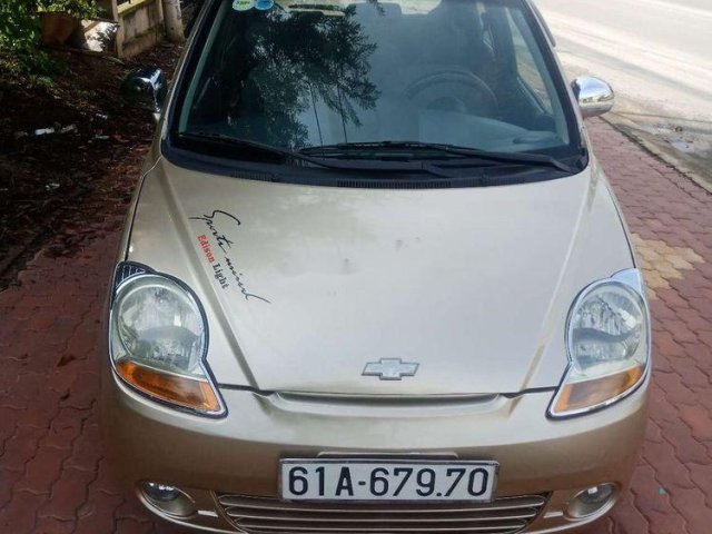 Chính chủ bán Chevrolet Spark 2009, màu ghi vàng0