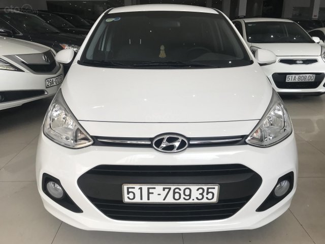 Bán Hyundai i10 1.2AT 2016, nhập Ấn Độ, màu trắng, biển SG