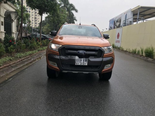 Bán ô tô Ford Ranger Wildtrak 3.2 AT 4x4 đời 2017, màu vàng, nhập khẩu nguyên chiếc giá cạnh tranh