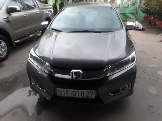 Bán Honda City 1.5AT màu nâu titan, số tự động, sản xuất 2014 mẫu mới, biển Sài Gòn, đi 45.000km0