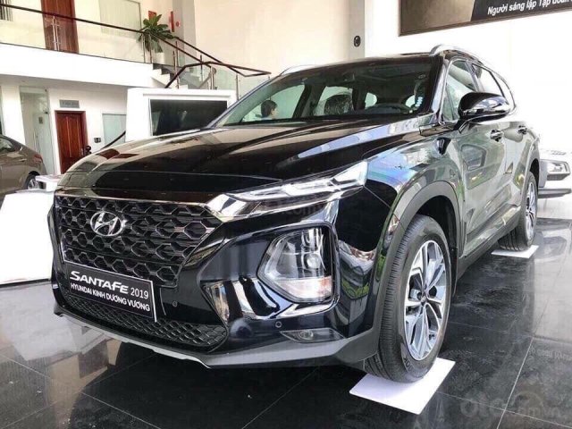 Bán Hyundai Santa Fe đời 2019, màu đen, giá chỉ 995 triệu