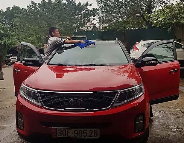 Cần bán xe cũ Kia Sorento năm 2017, màu đỏ, giá tốt