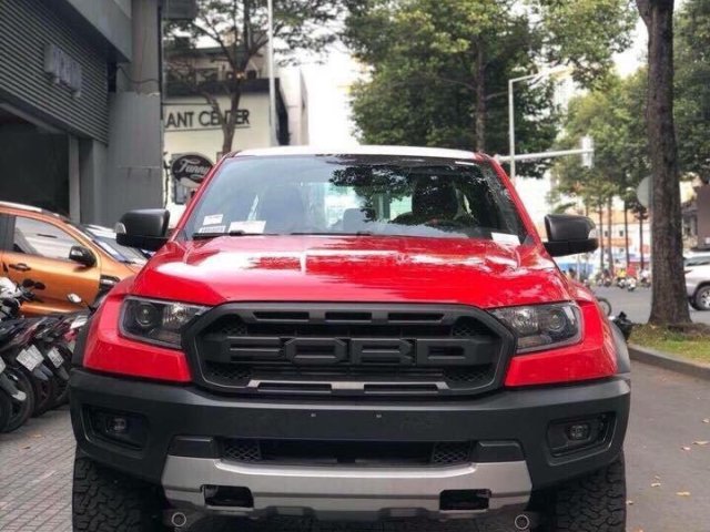 Bán giảm giá sốc cuối năm chiếc xe Ford Ranger Raptor Bi-turbo, sản xuất 2019, màu đỏ