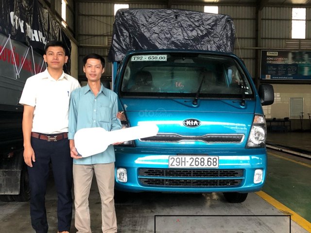 Bán Kia K250 tại Hà Nội, hỗ trợ giảm 50% lệ phí trước bạ tháng 10, sản xuất năm 2019, màu xanh lam, nhập khẩu, 329tr