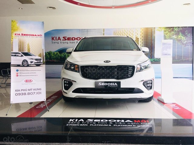 [Kia Phú Mỹ Hưng, Hotline: 0937183639] bán Kia Sedona, ưu đãi 50 triệu, tặng màn hình gối đầu, Camera HT0