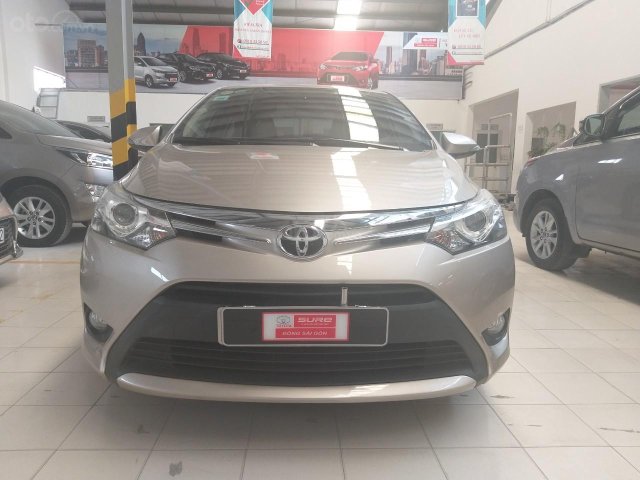 Bán Toyota Vios G đời 2017, màu vàng cát, giá thương lượng