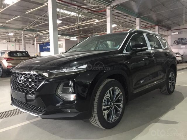 Bán Hyundai Santa Fe đời 2019, màu đen, nhập khẩu nguyên chiếc