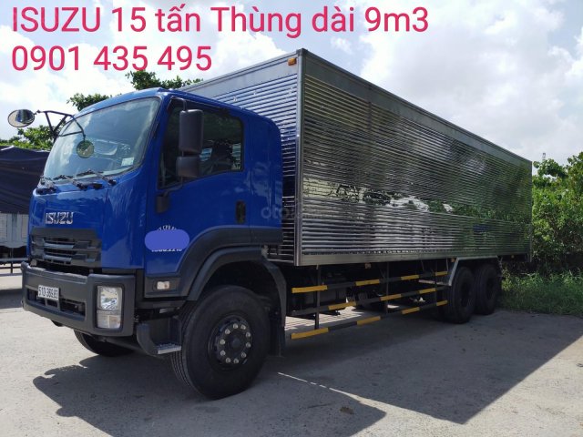 Isuzu 15 tấn 3 chân, thùng dài 9.3m0