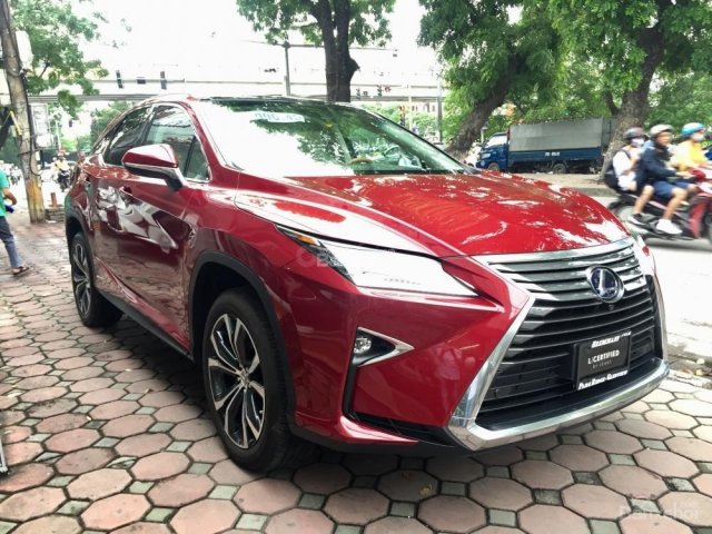 Hỗ trợ mua xe trả góp lãi suất thấp chiếc xe Lexus RX 450H, sản xuất 2019, màu đỏ, xe nhập khẩu