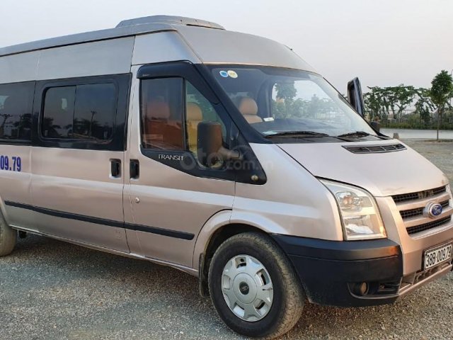 Ford Transit 16 chỗ đời 2009 màu bạc, xe 16 chỗ giá rẻ Hải Phòng