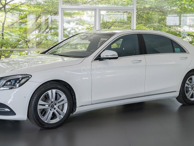 Bán Mercedes-Benz S450L 2019, màu trắng/nội thất đen, 39 km, xe cũ đã qua sử dụng chính hãng0