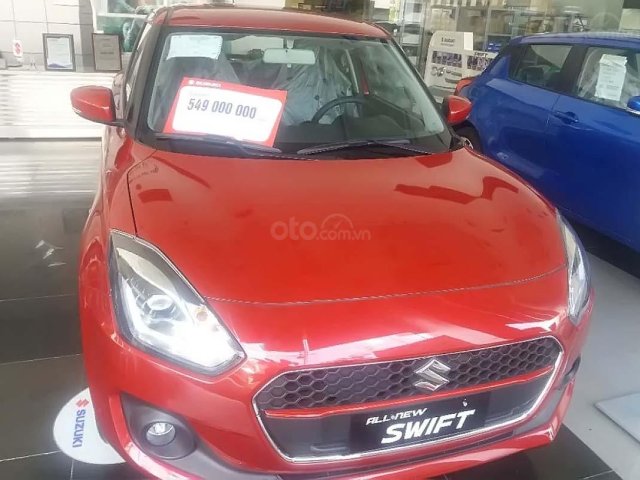 Bán Suzuki Swift GLX 1.2 AT sản xuất 2019, màu đỏ, nhập từ Thái