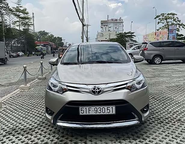 Cần bán xe cũ Toyota Vios 1.5G đời 2016, màu vàng, giá tốt