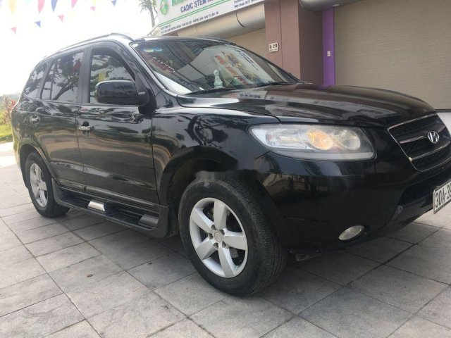 Bán Hyundai Santa Fe đời 2008, màu đen, nhập khẩu